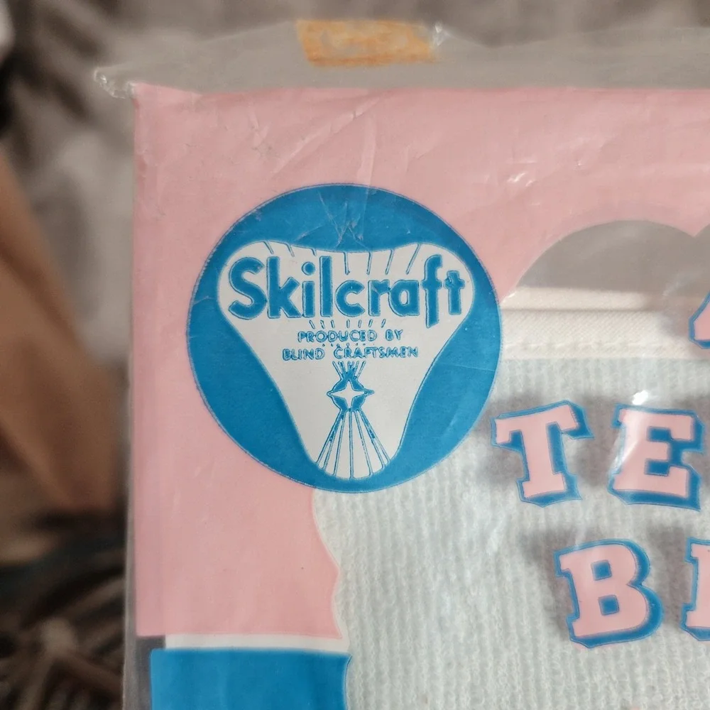 Skilcraft Terry Bibs Baby OS Multicolor Vintage 3 Pack Waterproof Backing Tie